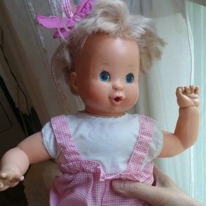 1971 Ideal Baby Doll Vinyl and Cloth Body Vintage